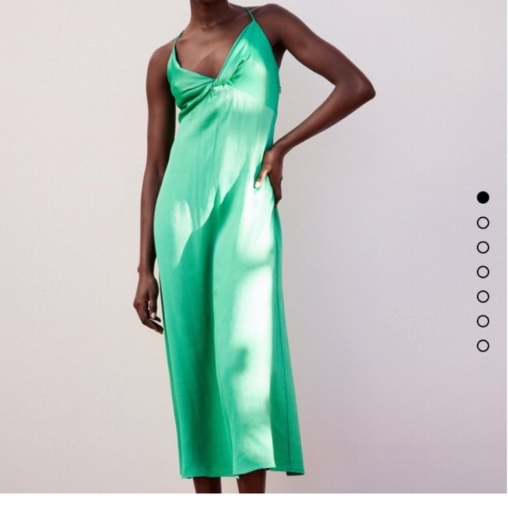 ZARA Kelly green dress